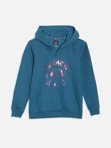 Allen Solly Junior Boys Printed Hooded Sweatshirt