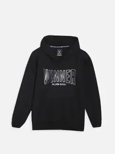 Allen Solly Junior Boys Printed Hooded Sweatshirt