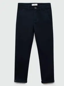 Mango Kids Boys Regular Fit Mid Rise Chinos