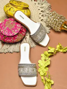 Anouk Women Embellished Open Toe Flats