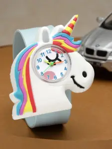 Stoln Girls Blue Unicorn Shaped Dial Analog Watch