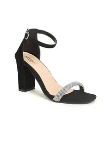 VALIOSAA Women Embellished Block Heel Sandals