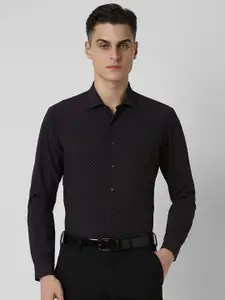 Van Heusen Men Slim Fit Opaque Printed Formal Shirt