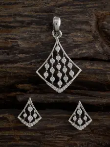 Kushal's Fashion Jewellery Embellished Bridal Rose Gold-Plated Zircon-Studded Ring