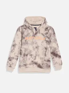 Allen Solly Junior Boys Printed Hooded Sweatshirt