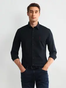 U.S. Polo Assn. Denim Co. Men Classic Slim Fit Opaque Casual Shirt