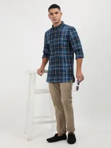 Tommy Hilfiger Men Slim Fit Tartan Checks Opaque Checked Casual Shirt