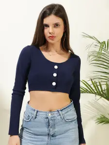 Kotty Women Solid Scoop Neck Top