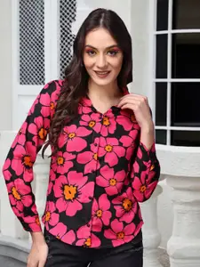 Popwings Women Standard Opaque Printed Casual Shirt