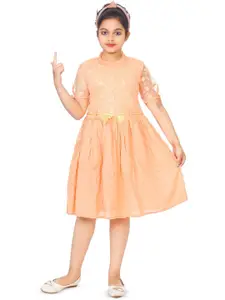 BAESD Kids-Girls Fit & Flare Round Neck Dress