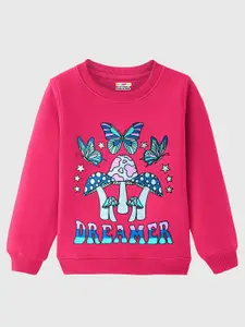 KUCHIPOO Girls Printed Sweatshirt