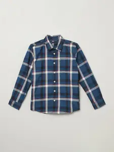 Tommy Hilfiger Boys Tartan Checks Opaque Checked Casual Shirt