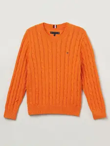 Tommy Hilfiger Boys Cable Knit Pullover