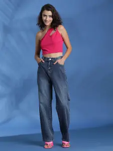 Kotty Women Solid One Shoulder Top