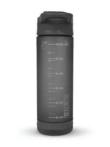 VECTOR X Black & White Brand Logo Printed Sipper Water Bottle 650ml