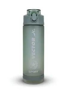 VECTOR X Green & White Single Brand Logo Printed Tip Open Sipper Water Bottle-600ml