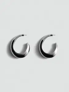 MANGO Circular Half Hoop Earrings