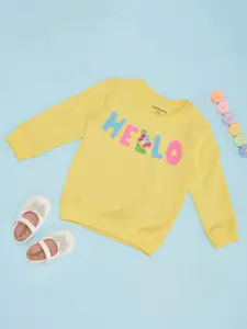 Pantaloons Baby Girls Graphic Printed Sweatshirt