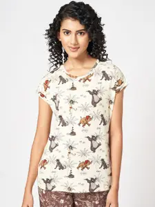Dreamz by Pantaloons Printed Pure Cotton Lounge T-shirt