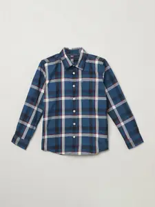 Tommy Hilfiger Boys Tartan Checks Opaque Checked Casual Shirt