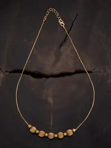 Kushal's Fashion Jewellery Gold-Plated Antique Necklace