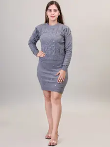 Camey Woollen Sweater With Skirt
