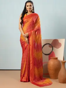 RACHNA Bandhani Printed Saree