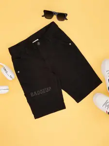 Pantaloons Junior Boys Solid Denim Shorts