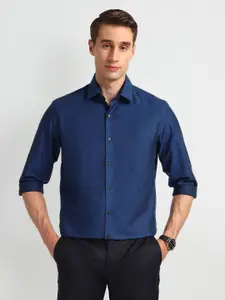 Arrow Men Spread Collar Abstract Printed Cotton Slim Fit Formal Shirt