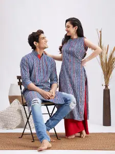 VASTRAMAY Ethnic Motifs Printed Cotton  Kurta