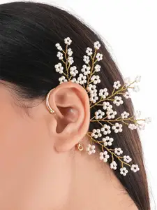 D'oro Contemporary Ear Cuff Earrings