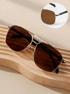 HAUTE SAUCE by  Campus Sutra HAUTE SAUCE by Campus Sutra Women Aviator Sunglasses with Polarised Lens