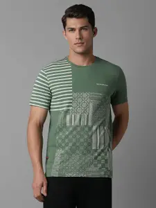 Louis Philippe Jeans Men Printed Slim Fit T-shirt