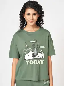 Dreamz by Pantaloons Printed Pure Cotton Lounge T-shirt