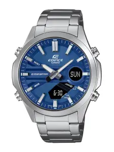 CASIO Men Dial & Stainless Steel Cuff Straps Analogue and Digital Chronograph Watch ED625