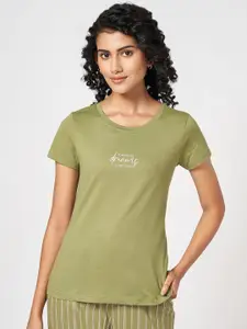 Dreamz by Pantaloons Printed Pure Cotton Lounge Tshirts