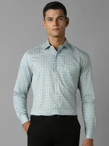 Louis Philippe Men Classic Spread Collar Floral Printed Cotton Formal Shirt