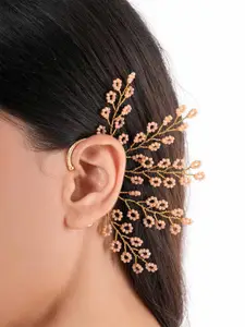 D'oro Contemporary Ear Cuff Earrings