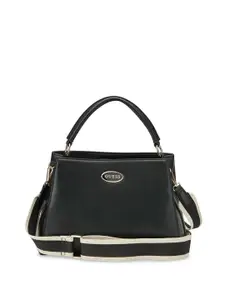 GUESS PU Structured Satchel with Tasselled