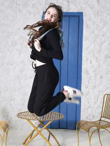 Sera Women Solid High Neck Top