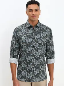 Allen Solly Men Spread Collar Floral Printed Cotton Slim Fit Casual Shirt