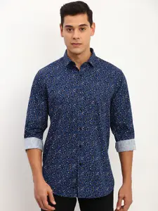 Allen Solly Men Spread Collar Floral Printed Cotton Slim Fit Casual Shirt
