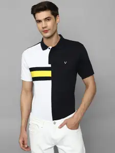 Allen Solly Men Colourblocked Polo Collar T-shirt