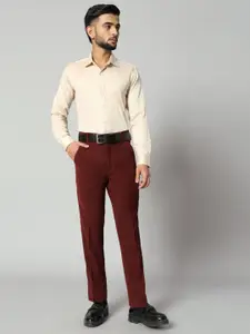 Bigreams Men Comfort Slim Fit Opaque Formal Shirt