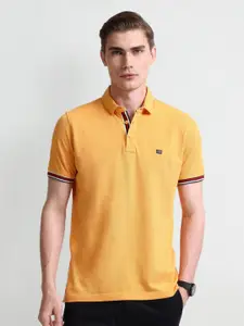 Arrow Sport Men Solid Polo Collar Cotton T-shirt