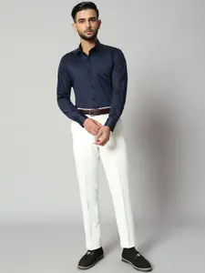 Bigreams Men Cotton Satin Regural Fit Formal Shirt