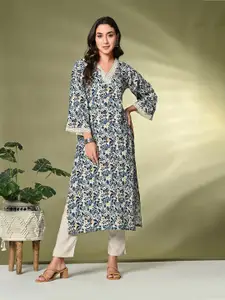 Sangria Printed A-Line Kurta