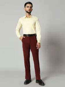 Bigreams Men Comfort Slim Fit Opaque Formal Shirt