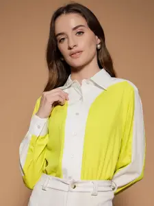 URBANGRACE BY KASSUALLY Women Standard Opaque Colourblocked Formal Shirt
