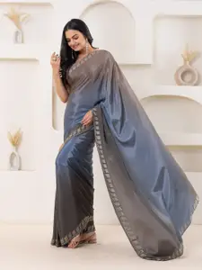 RACHNA Ombre Beads and Stones Art Silk Ready to Wear Saree